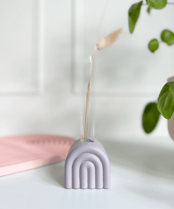 Rainbow Candle Holder - Mono / Lilac - Razzo Studio